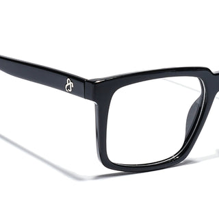 Eyejack Shine Black Wayfarer Eyeglasses for Men & Women (668809FCL2412)