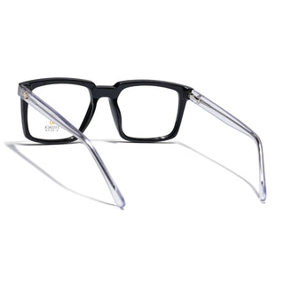 Eyejack Shine Black Wayfarer Eyeglasses for Men & Women (668809FCL2413)