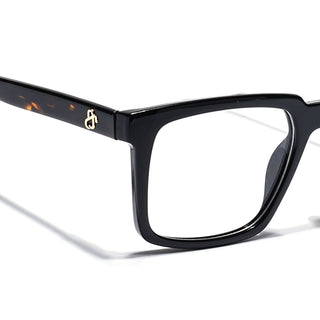 Eyejack Shine Black Wayfarer Eyeglasses for Men & Women (668809FCL2414)