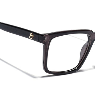 Eyejack Grey Wayfarer Eyeglasses for Men & Women (668809FCL2415)