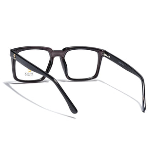 Eyejack Grey Wayfarer Eyeglasses for Men & Women (668809FCL2415)