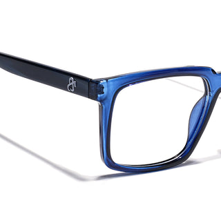 Eyejack Navy Blue Wayfarer Eyeglasses for Men & Women (668809FCL2418)