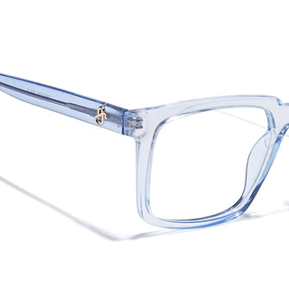 Eyejack Light Blue Wayfarer Eyeglasses for Men & Women (668809FCL2419)