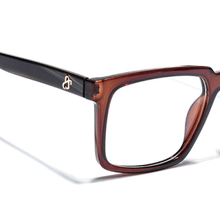 Eyejack Brown Wayfarer Eyeglasses for Men & Women (668809FCL2420)