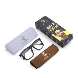 Eyejack Green Wayfarer Eyeglasses for Men & Women (668809FCL2421)