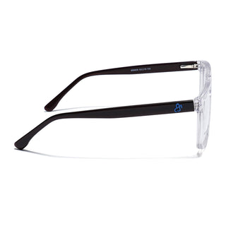 Eyejack Transparent Wayfarer Eyeglasses for Men & Women (668809FCL2422)