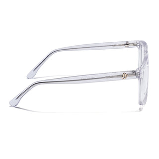 Eyejack Transparent Wayfarer Eyeglasses for Men & Women (668809FCL2423)