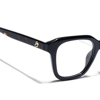 Eyejack Shine Black Wayfarer Eyeglasses for Men & Women (668810FCL2426)