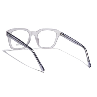 Eyejack Matt Grey Wayfarer Eyeglasses for Men & Women (668810FCL2429)
