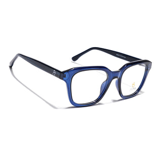 Eyejack Navy Blue Wayfarer Eyeglasses for Men & Women (668810FCL2430)
