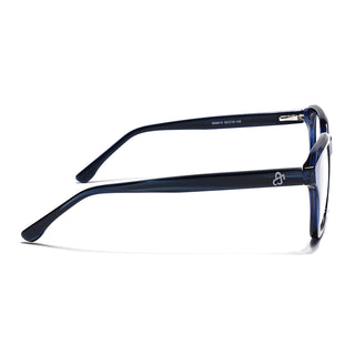 Eyejack Navy Blue Wayfarer Eyeglasses for Men & Women (668810FCL2430)