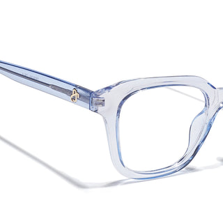 Eyejack Light Blue Wayfarer Eyeglasses for Men & Women (668810FCL2431)