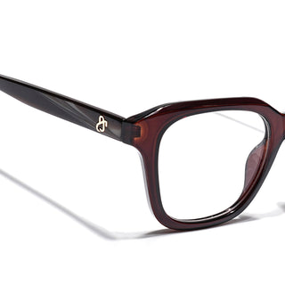Eyejack Brown Wayfarer Eyeglasses for Men & Women (668810FCL2432)