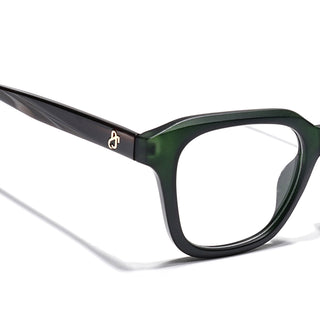 Eyejack Green Wayfarer Eyeglasses for Men & Women (668810FCL2433)