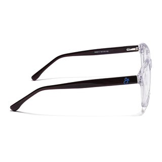 Eyejack Transparent Wayfarer Eyeglasses for Men & Women (668810FCL2434)
