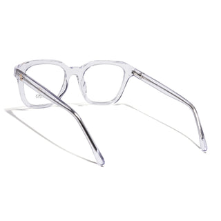 Eyejack Transparent Wayfarer Eyeglasses for Men & Women (668810FCL2435)