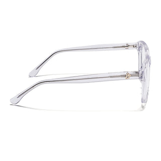 Eyejack Transparent Wayfarer Eyeglasses for Men & Women (668810FCL2435)