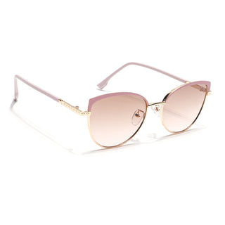 Eyejack Golden & Pink Cateye Sunglasses for Women (7005CL832)