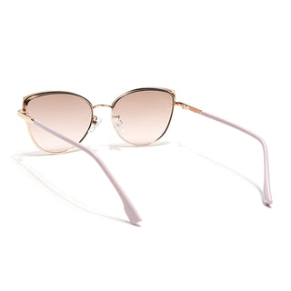 Eyejack Golden & Pink Cateye Sunglasses for Women (7005CL832)