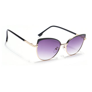 Eyejack Golden & Black Cateye Sunglasses for Women (7005CL842)