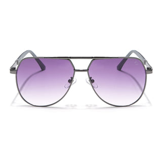 Eyejack Grey Aviator Sunglasses for Men & Women (7008CL870)