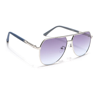 Eyejack Silver Aviator Sunglasses for Men & Women (7008CL871)