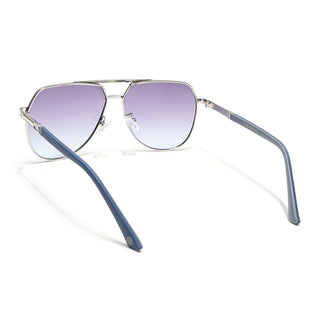 Eyejack Silver Aviator Sunglasses for Men & Women (7008CL871)