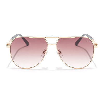Eyejack Golden Aviator Sunglasses for Men & Women (7008CL872)