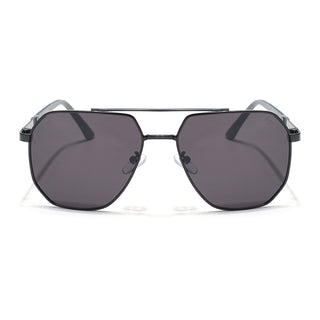 Eyejack Black Square Sunglasses for Men & Women (7009CL873)