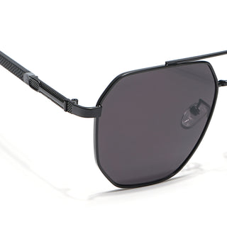 Eyejack Black Square Sunglasses for Men & Women (7009CL873)