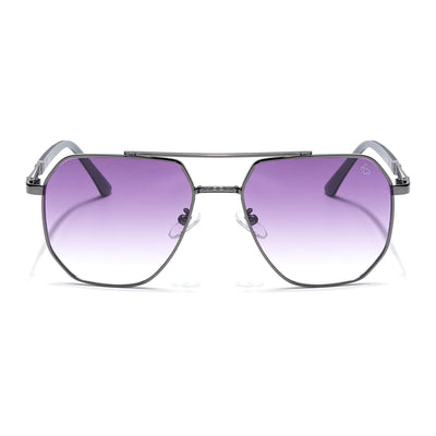 Eyejack Grey Square Sunglasses for Men & Women (7009CL874)