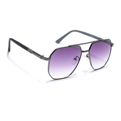 Eyejack Grey Square Sunglasses for Men & Women (7009CL874)