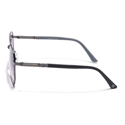 Eyejack Grey Square Sunglasses for Men & Women (7009CL874)