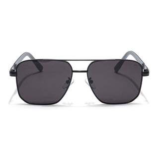 Eyejack Black Square Sunglasses for Men & Women (7018CL826)