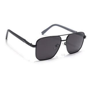 Eyejack Black Square Sunglasses for Men & Women (7018CL826)