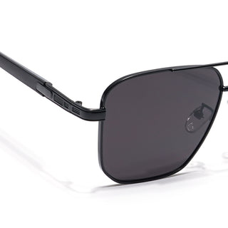 Eyejack Black Square Sunglasses for Men & Women (7018CL826)