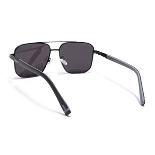 Eyejack Black Square Sunglasses for Men & Women (7018CL826)