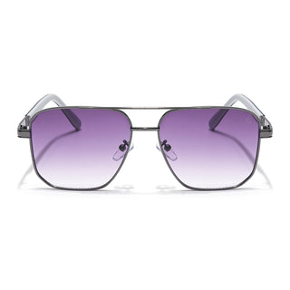 Eyejack Grey Square Sunglasses for Men & Women (7018CL827)