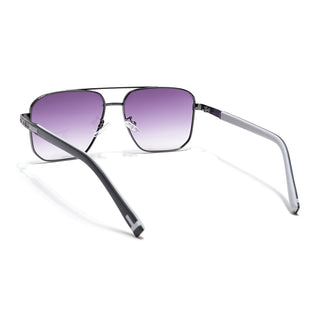 Eyejack Grey Square Sunglasses for Men & Women (7018CL827)