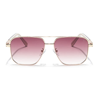 Eyejack Golden Square Sunglasses for Men & Women (7018CL905)