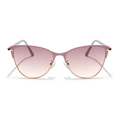 Eyejack Golden & Pink Cateye Sunglasses for Women (7030CL845)