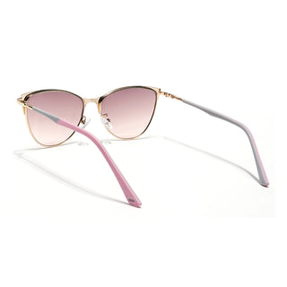 Eyejack Golden & Pink Cateye Sunglasses for Women (7030CL845)