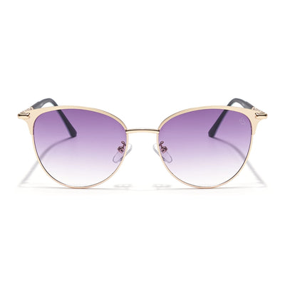 Eyejack Golden Cateye Sunglasses for Women (7031CL820)