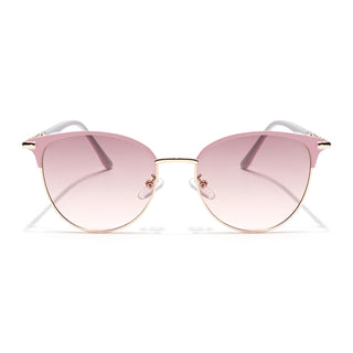 Eyejack Golden & Pink Cateye Sunglasses for Women (7031CL822)