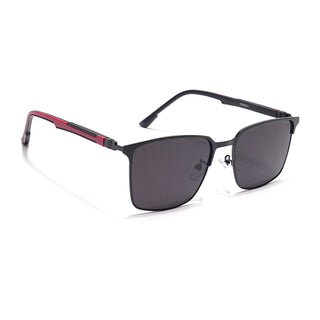 Eyejack Black Square Sunglasses for Men & Women (7032CL897)