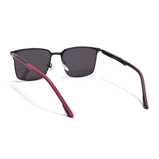 Eyejack Black Square Sunglasses for Men & Women (7032CL897)