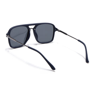 Eyejack Navy Blue Wayfarer Polarized Sunglasses for Men & Women (7503PCL1278)