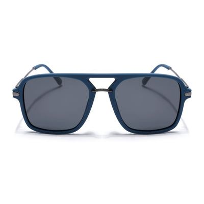 Eyejack Blue Wayfarer Polarized Sunglasses for Men & Women (7503PCL1279)