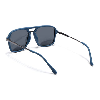 Eyejack Blue Wayfarer Polarized Sunglasses for Men & Women (7503PCL1279)