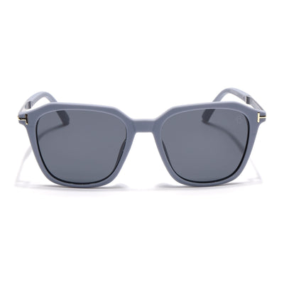 Eyejack Grey Square Polarized Sunglasses for Men & Women (7524PCL1268)